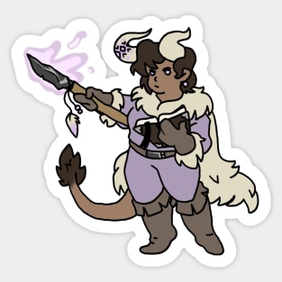 Tiefling Wizard Sticker